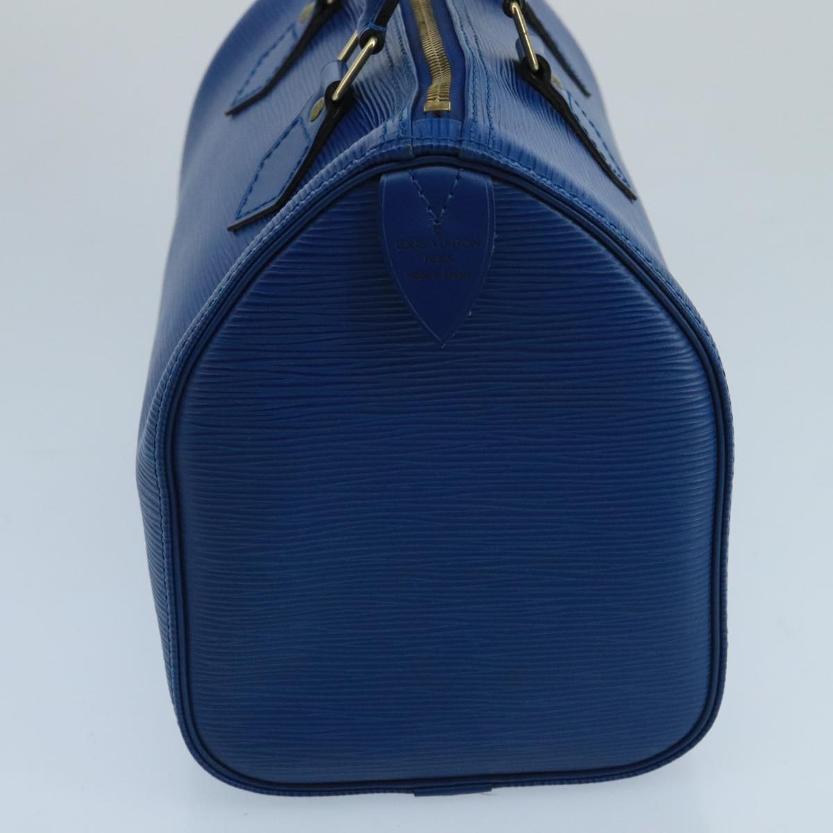 LOUIS VUITTON Epi Speedy 25 Hand Bag Toledo Blue M43015 LV Auth 96767