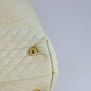 BALLY Chain Shoulder Bag Leather Beige Gold Auth 96771-16