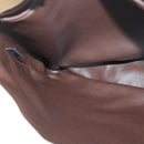 BALLY Chain Shoulder Bag Leather Beige Gold Auth 96771-19