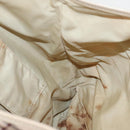 BURBERRY Nova Check Blue Label Tote Bag Nylon Beige Silver Auth 96792-19