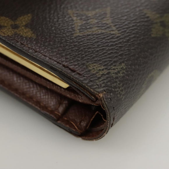 LOUIS VUITTON Monogram Porte Monnaie Billets Viennois Wallet M61663 Auth 96797