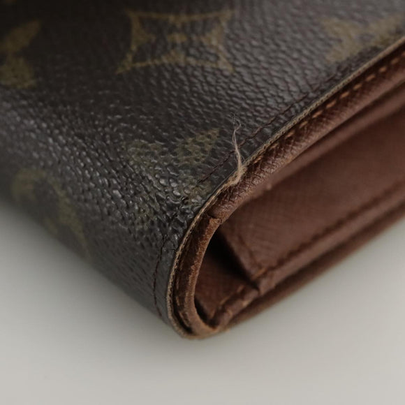 LOUIS VUITTON Monogram Porte Monnaie Billets Viennois Wallet M61663 Auth 96797