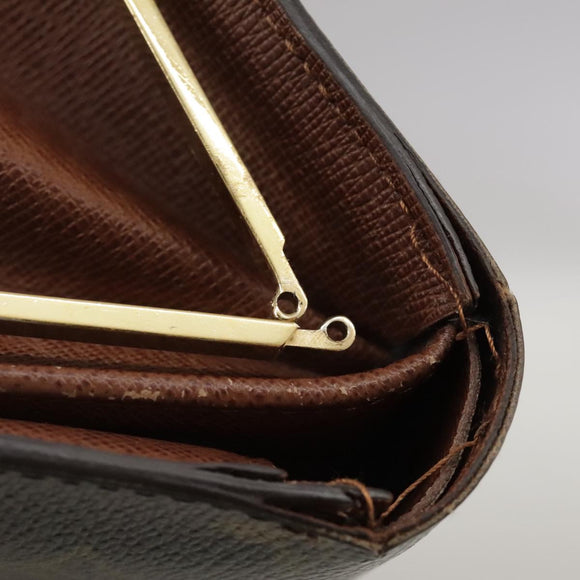 LOUIS VUITTON Monogram Porte Monnaie Billets Viennois Wallet M61663 Auth 96797