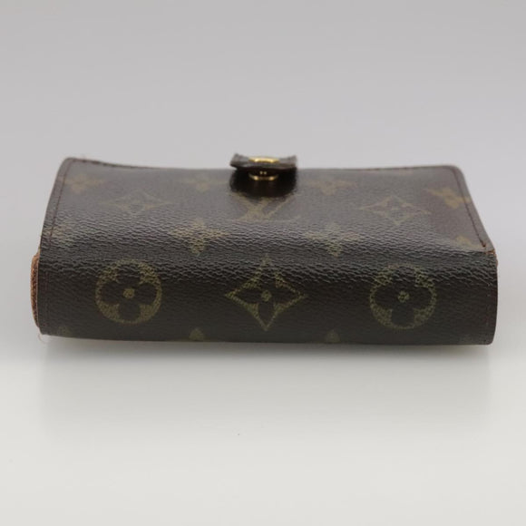 LOUIS VUITTON Monogram Porte Monnaie Billets Viennois Wallet M61663 Auth 96797