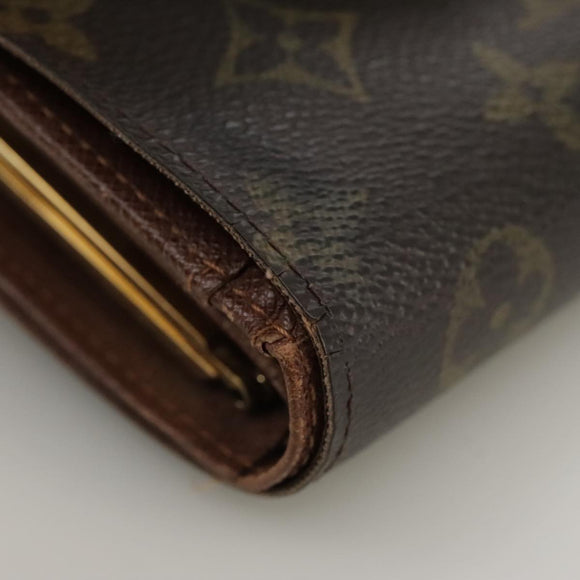 LOUIS VUITTON Monogram Porte Monnaie Billets Viennois Wallet M61663 Auth 96797