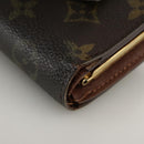 LOUIS VUITTON Monogram Porte Monnaie Billets Viennois Wallet M61663 Auth 96797-15