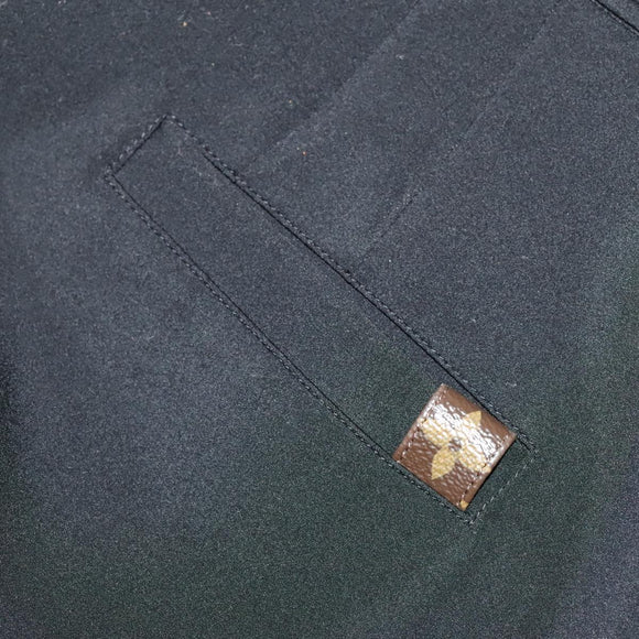 LOUIS VUITTON Monogram Detail Cargo Pants Nylon Polyurethane 42 Schwarz Original 96800