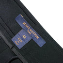 LOUIS VUITTON Monogram Detail Cargo Pants Nylon Polyurethane 42 Black Auth 96800-18