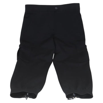 LOUIS VUITTON Monogram Detail Cargo Pants Nylon Polyurethane 42 Black Auth 96800 - 0