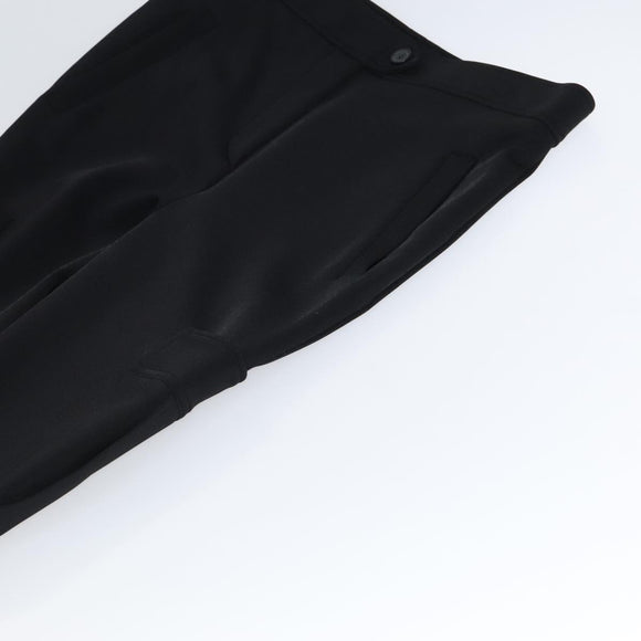 LOUIS VUITTON Monogram Detail Cargo Pants Nylon Polyurethane 42 Black Auth 96800