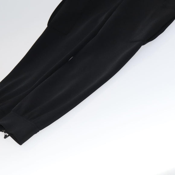 LOUIS VUITTON Monogram Detail Cargo Pants Nylon Polyurethane 42 Black Auth 96800