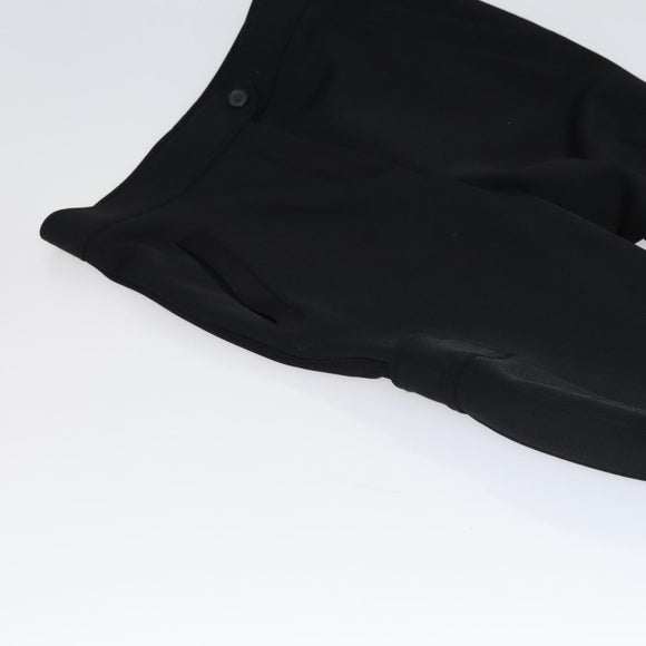 LOUIS VUITTON Monogram Detail Cargo Pants Nylon Polyurethane 42 Black Auth 96800