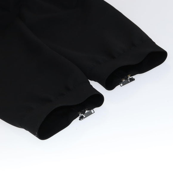 LOUIS VUITTON Monogram Detail Cargo Pants Nylon Polyurethane 42 Black Auth 96800