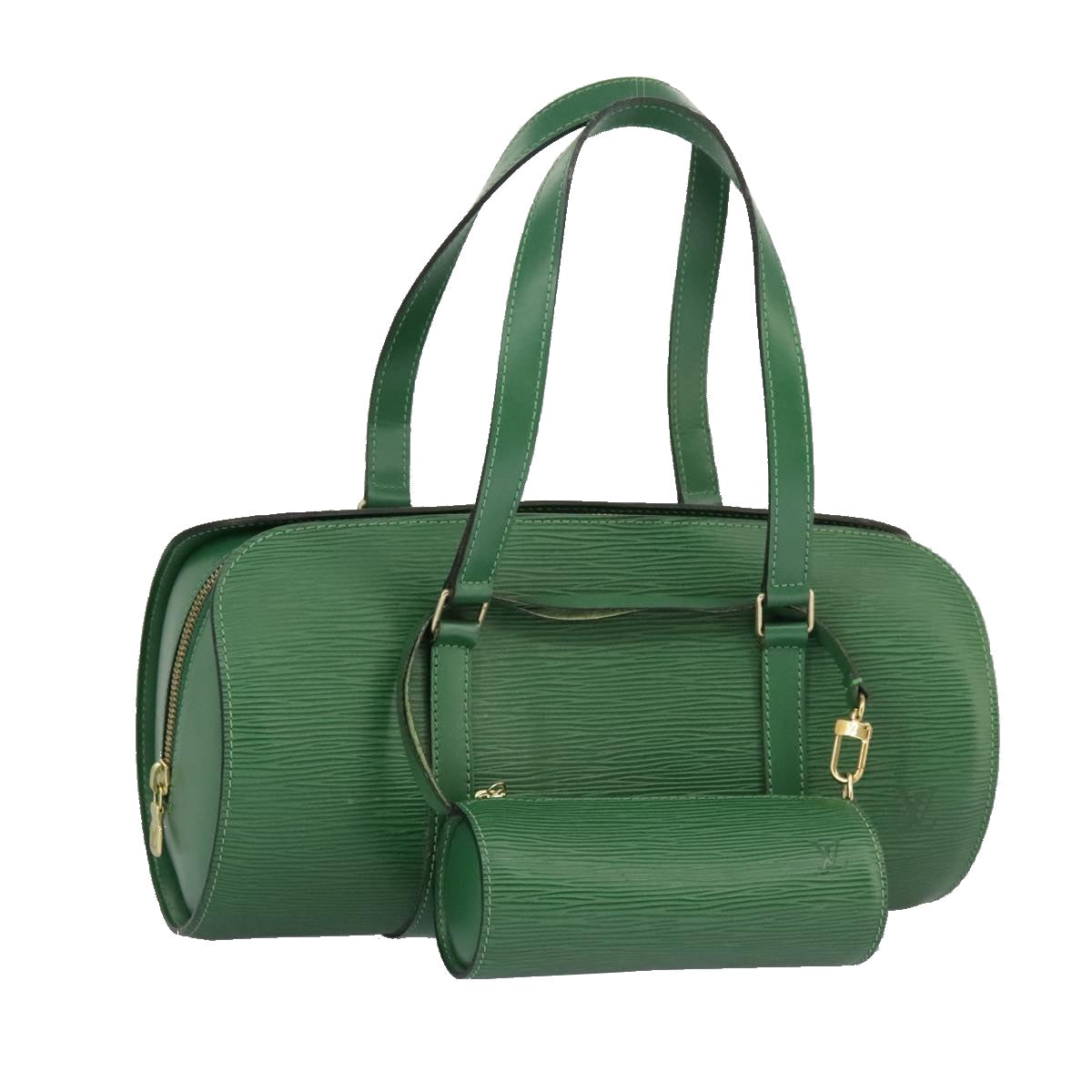 LOUIS VUITTON Epi Soufflot Hand Bag Green M52224 LV Auth 96805