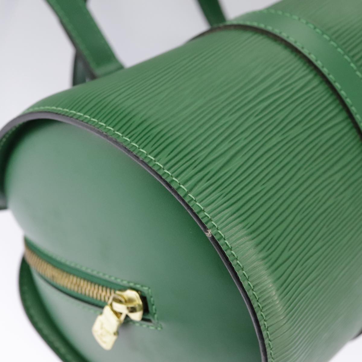 LOUIS VUITTON Epi Soufflot Hand Bag Green M52224 LV Auth 96805