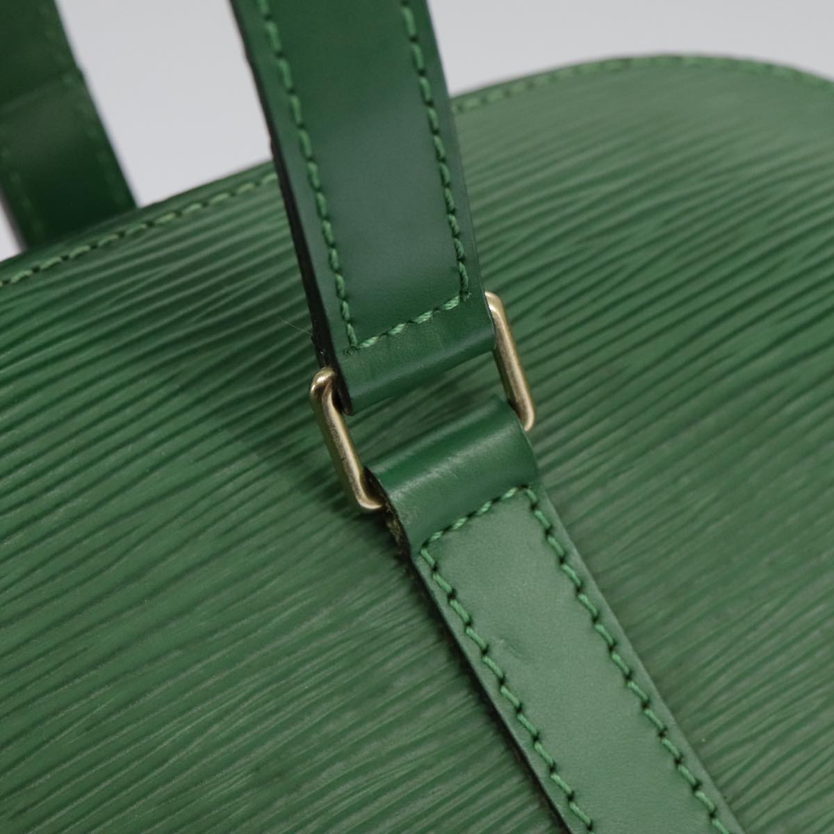 LOUIS VUITTON Epi Soufflot Hand Bag Green M52224 LV Auth 96805