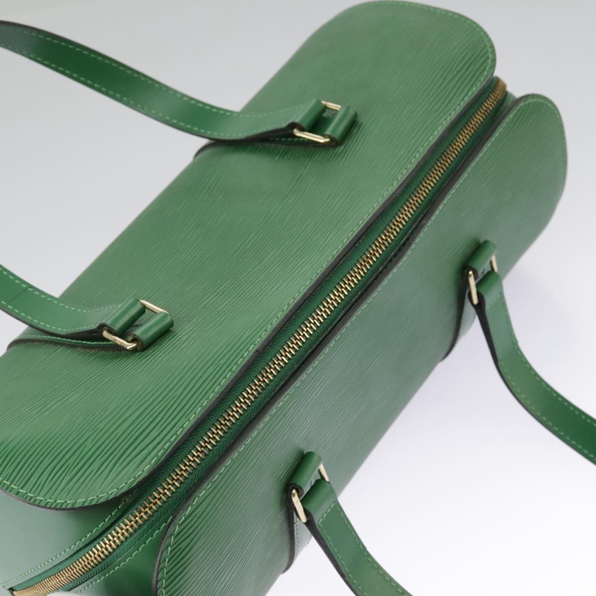 LOUIS VUITTON Epi Soufflot Hand Bag Green M52224 LV Auth 96805