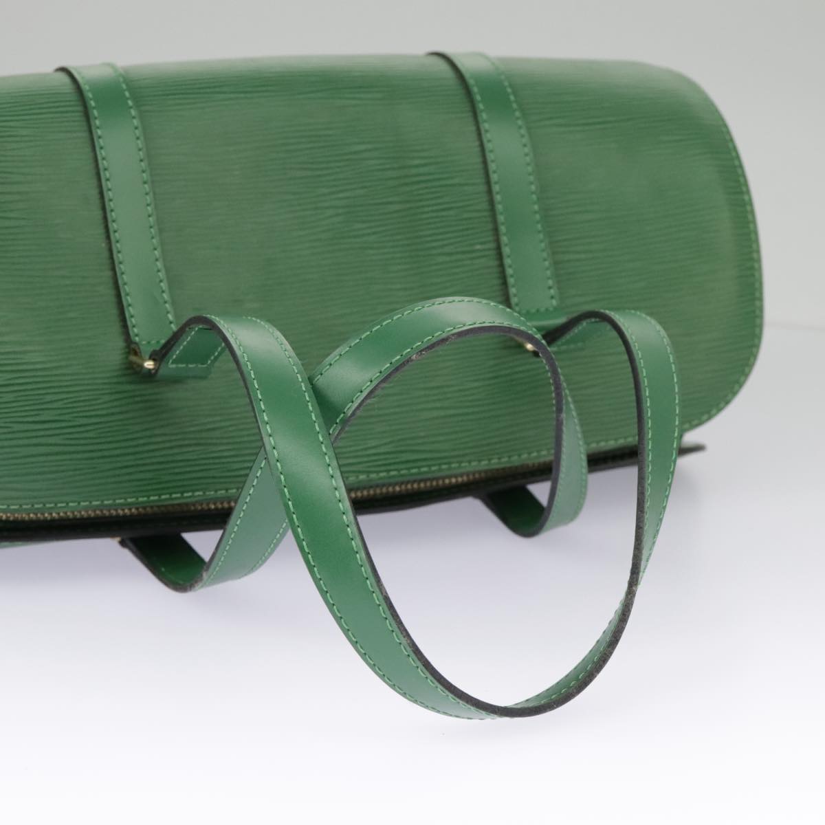 LOUIS VUITTON Epi Soufflot Hand Bag Green M52224 LV Auth 96805