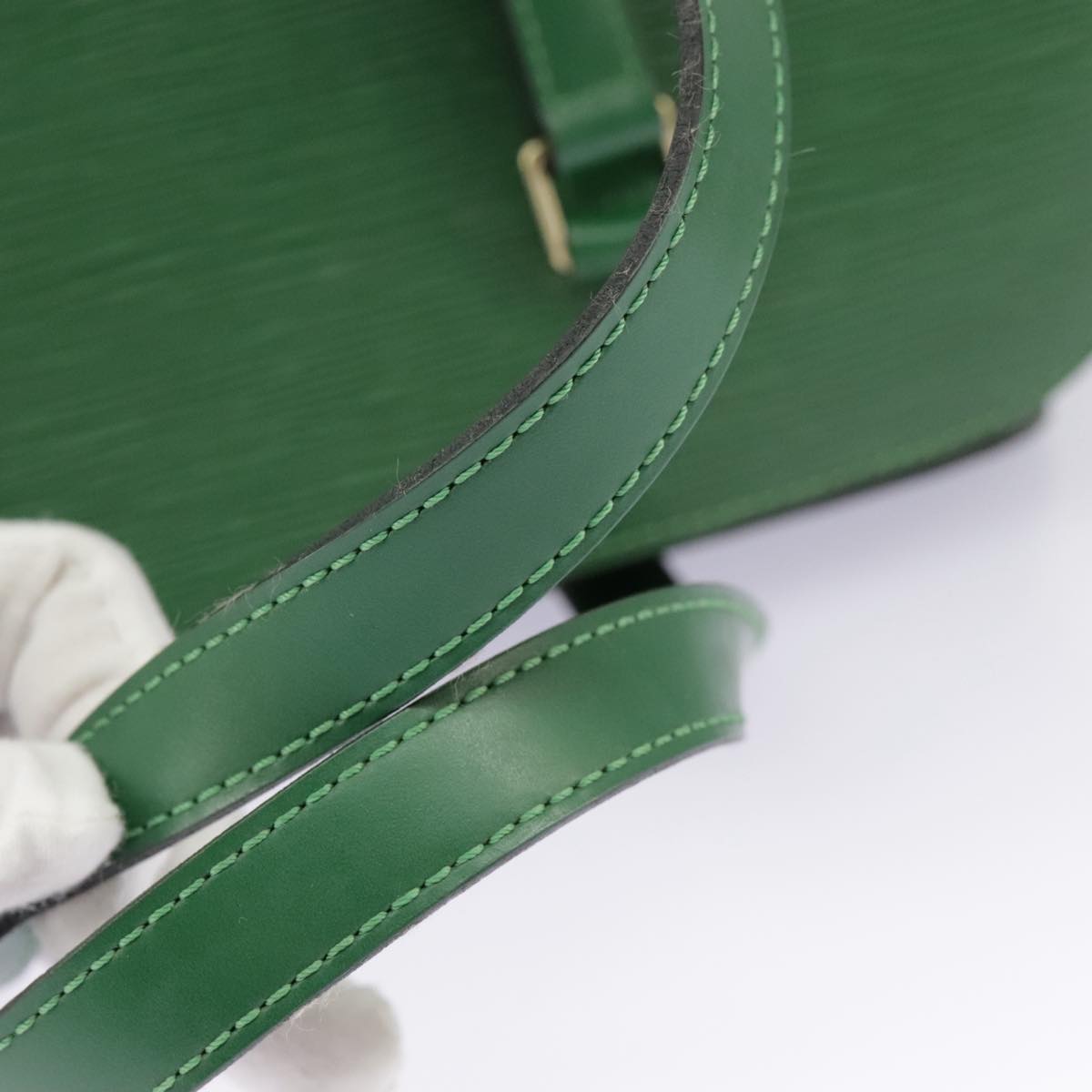 LOUIS VUITTON Epi Soufflot Hand Bag Green M52224 LV Auth 96805