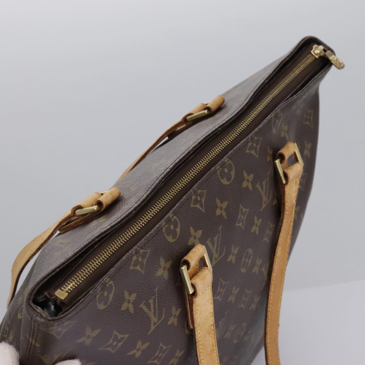 LOUIS VUITTON Monogram Cabas Mezzo Tote Bag M51151 LV Auth 96815