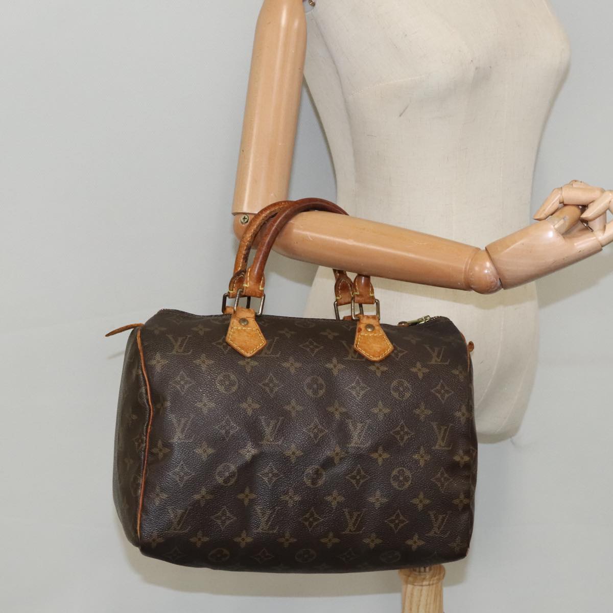 LOUIS VUITTON Monogram Speedy 30 Hand Bag M41526 LV Auth 96818