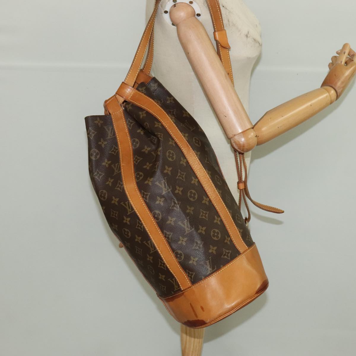 LOUIS VUITTON Monogram Randonnee GM Shoulder Bag M42244 LV Auth 96820