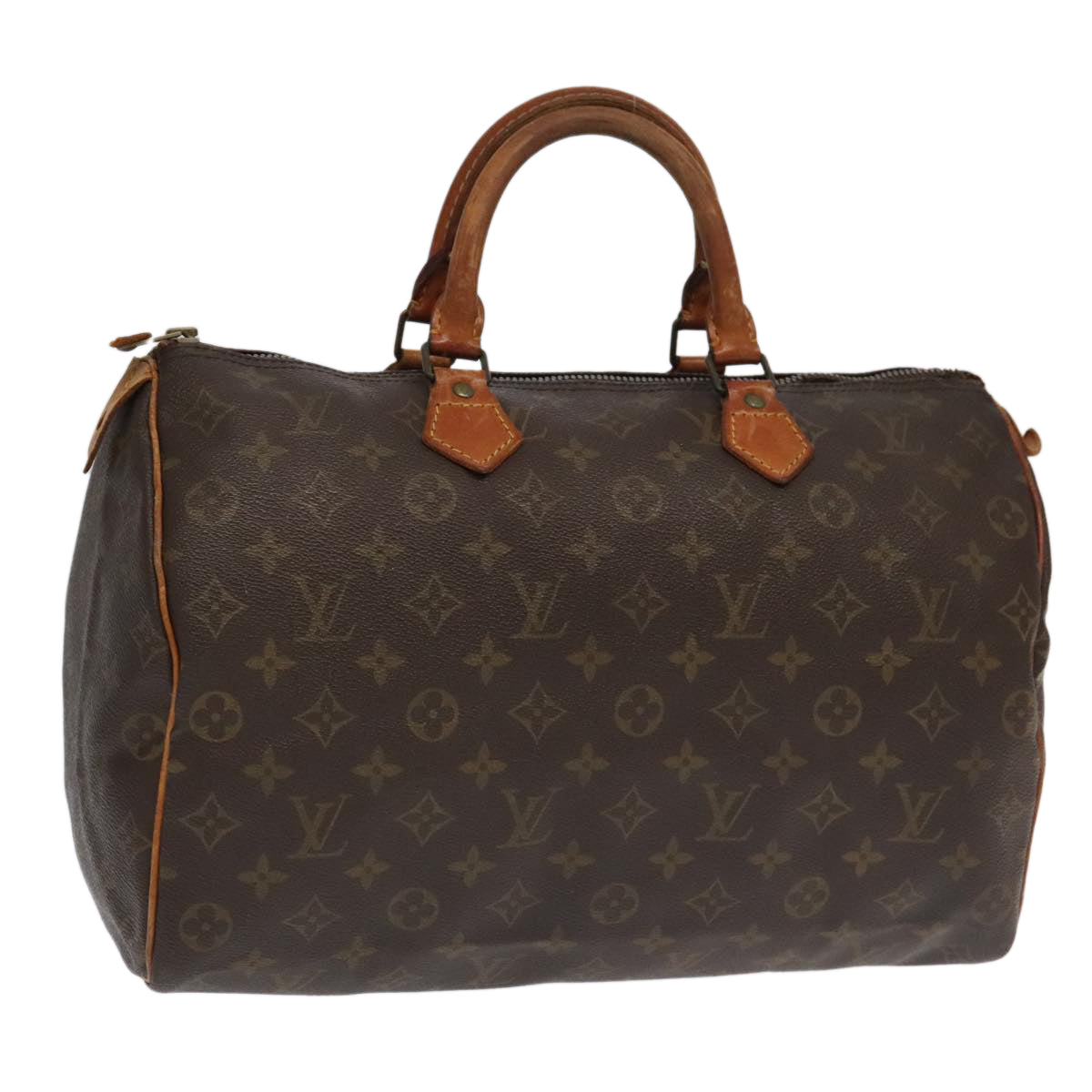 LOUIS VUITTON Monogram Speedy 35 Hand Bag M41524 LV Auth 96828