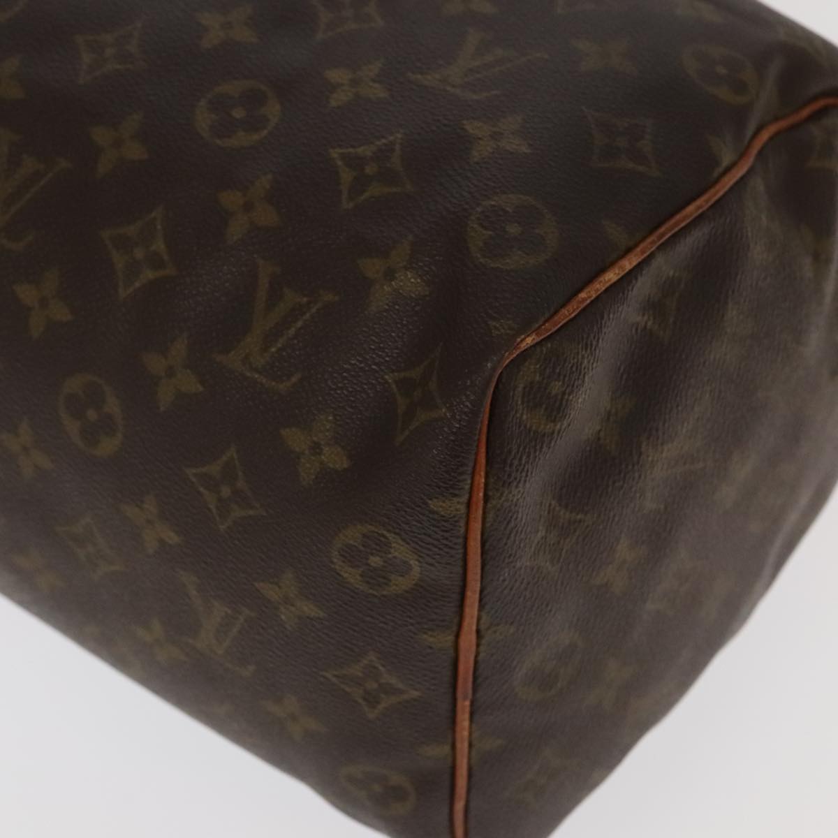 LOUIS VUITTON Monogram Speedy 35 Hand Bag M41524 LV Auth 96828