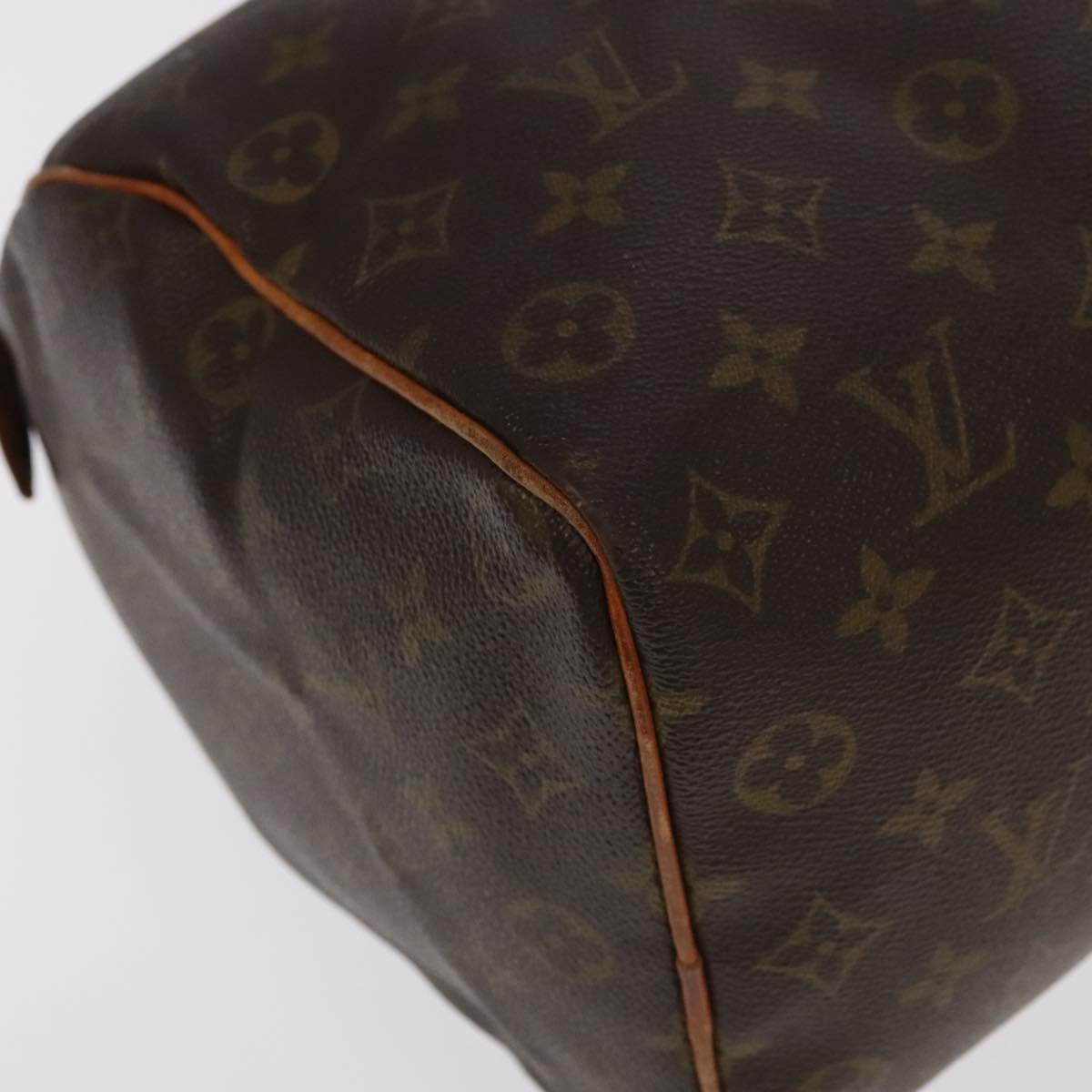 LOUIS VUITTON Monogram Speedy 35 Hand Bag M41524 LV Auth 96828