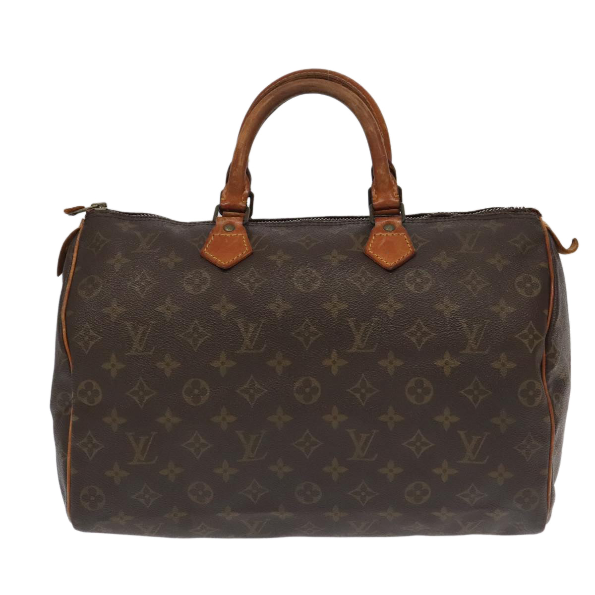 LOUIS VUITTON Monogram Speedy 35 Hand Bag M41524 LV Auth 96828