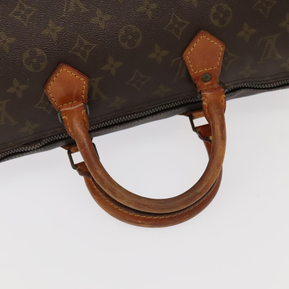 LOUIS VUITTON Monogram Speedy 35 Hand Bag M41524 LV Auth 96828