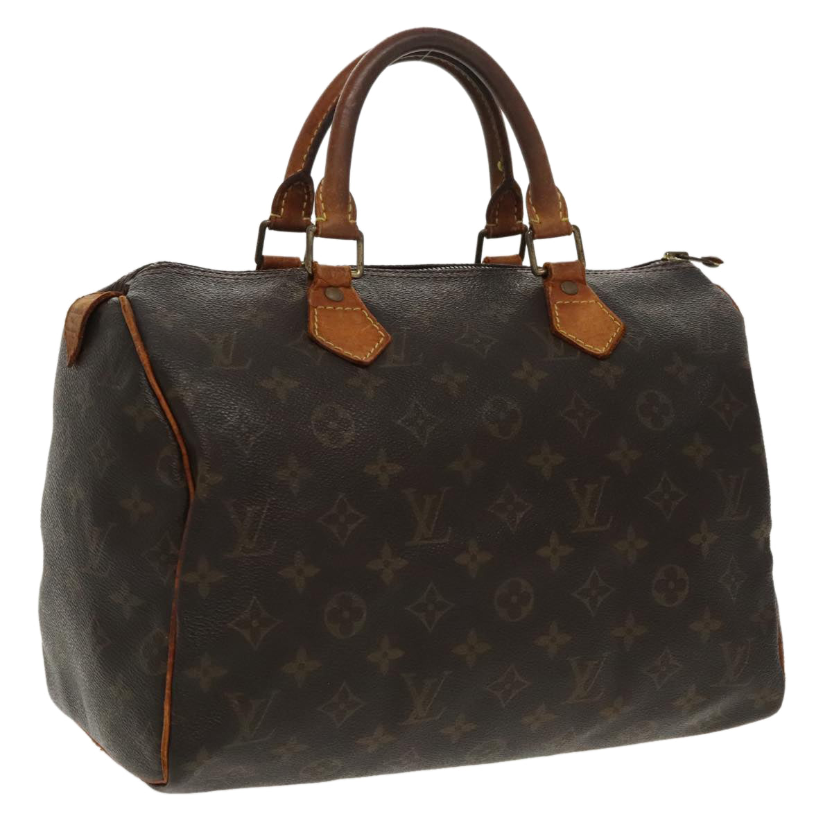 LOUIS VUITTON Monogram Speedy 30 Hand Bag M41526 LV Auth 96838