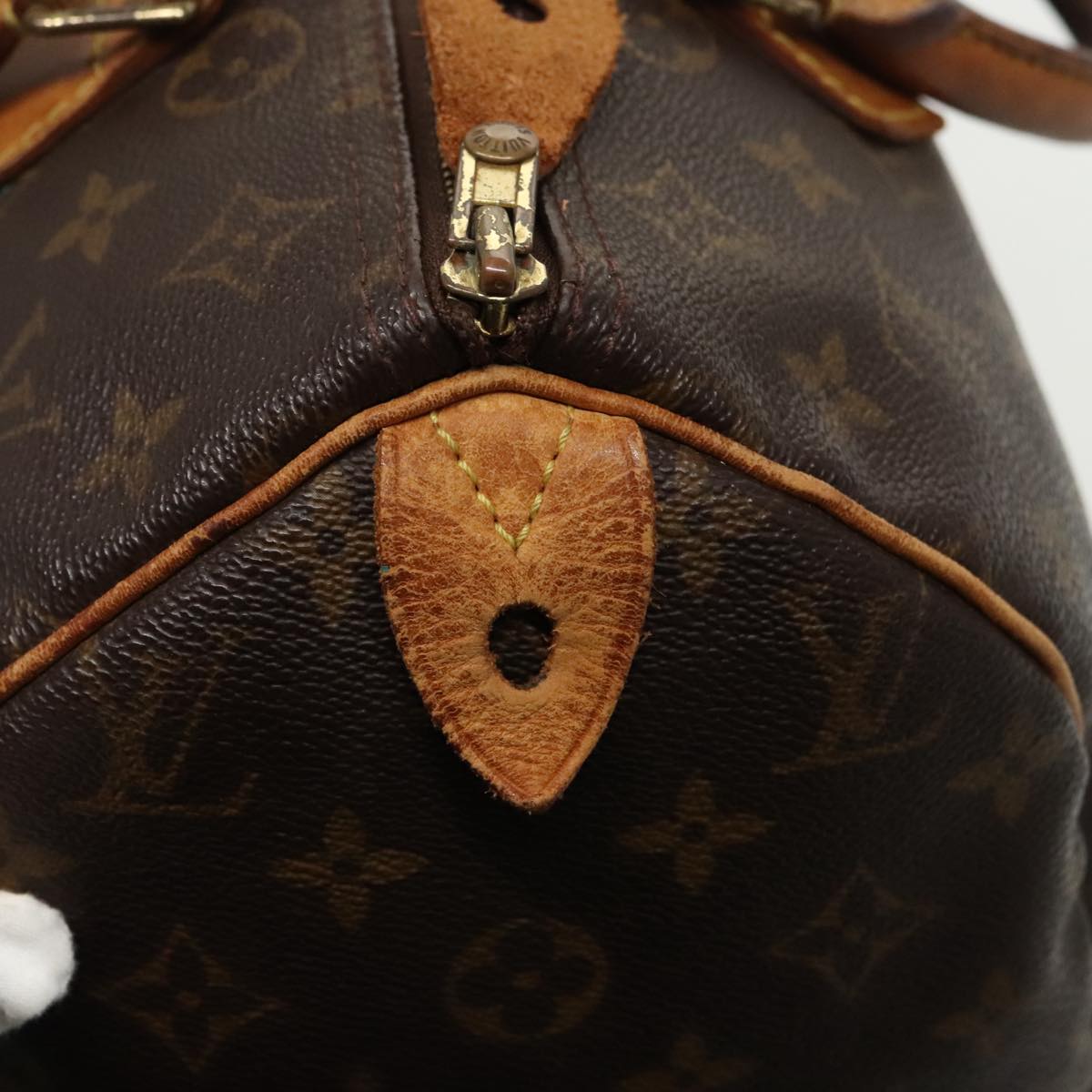 LOUIS VUITTON Monogram Speedy 30 Hand Bag M41526 LV Auth 96840