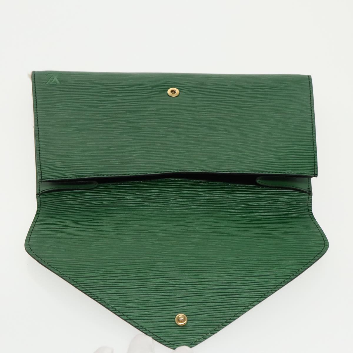 LOUIS VUITTON Epi Art Deco Clutch Bag Green M52634 LV Auth 96843