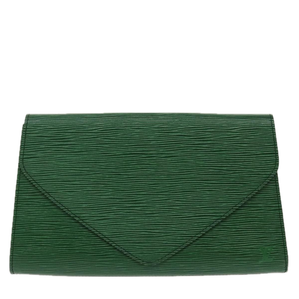 LOUIS VUITTON Epi Art Deco Clutch Bag Green M52634 LV Auth 96843 - 0