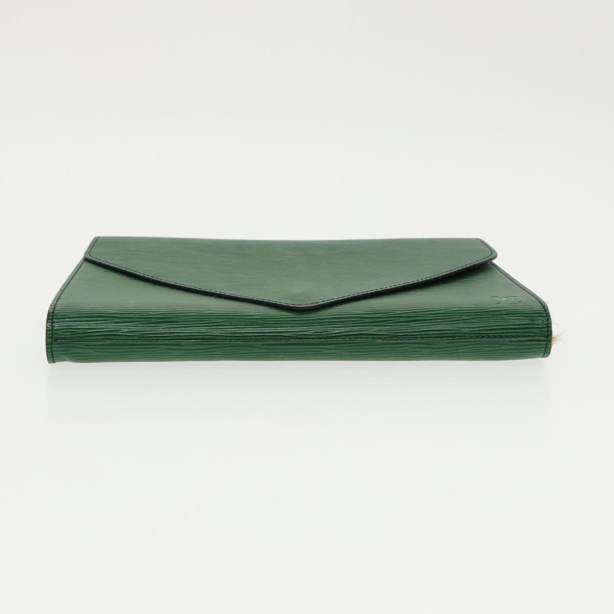 LOUIS VUITTON Epi Art Deco Clutch Bag Green M52634 LV Auth 96843