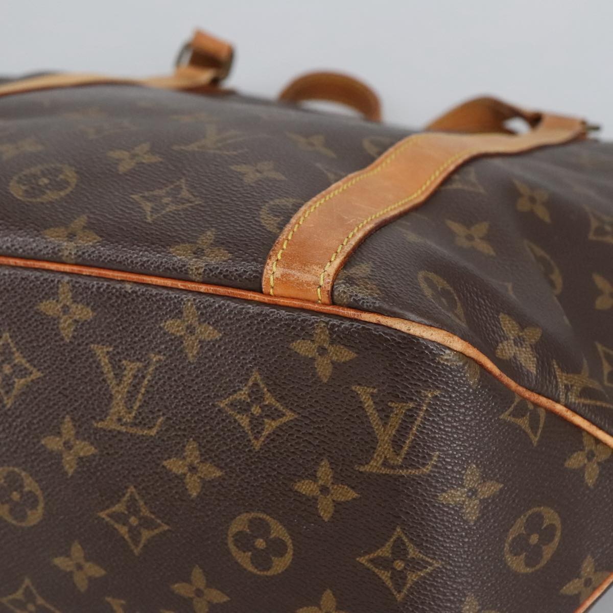 LOUIS VUITTON Monogram Sac Shopping Tote Bag M51108 LV Auth 96847