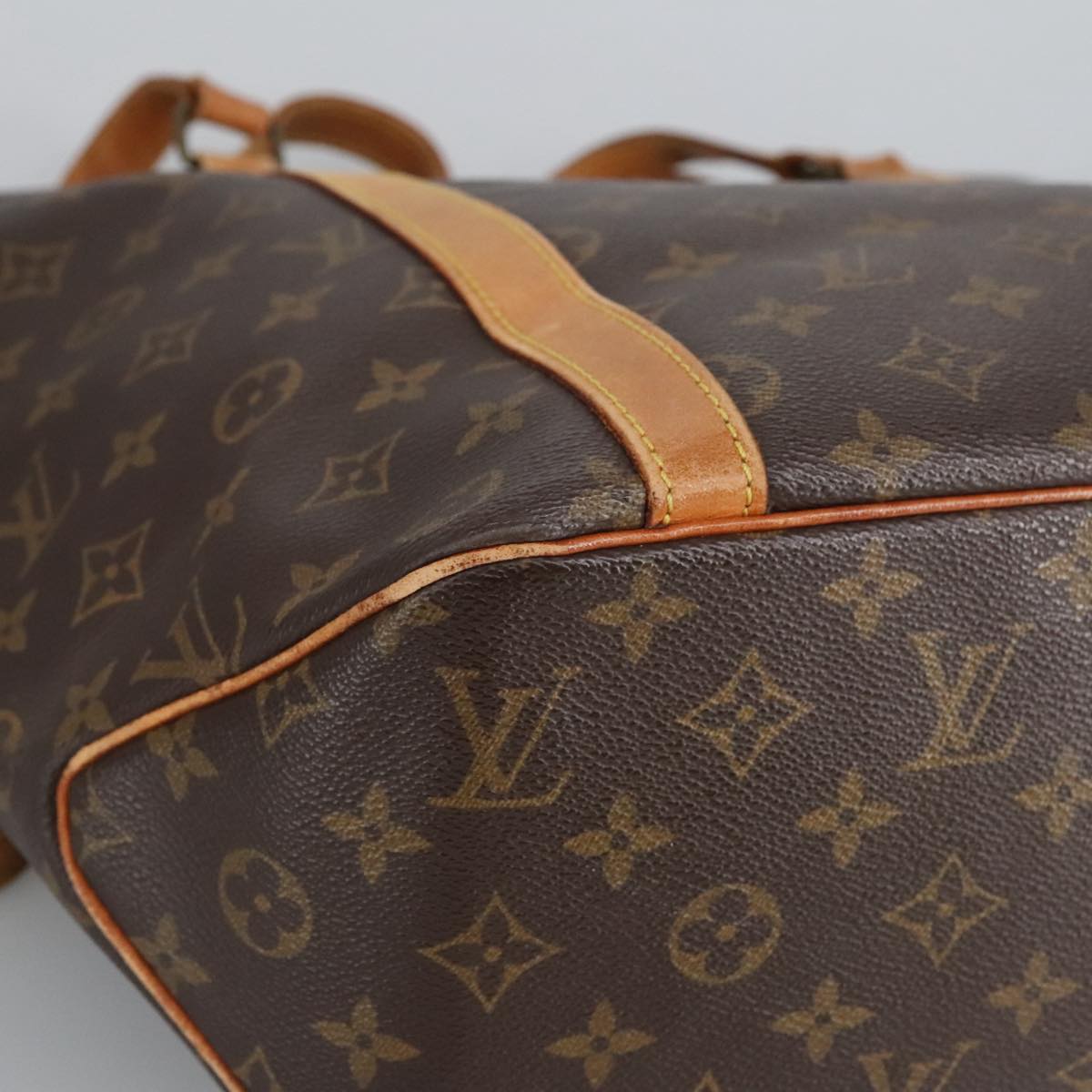 LOUIS VUITTON Monogram Sac Shopping Tote Bag M51108 LV Auth 96847