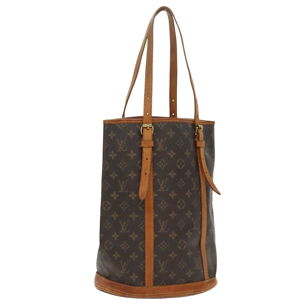 LOUIS VUITTON Monogram Bucket GM Shoulder Bag M42236 LV Auth 96848