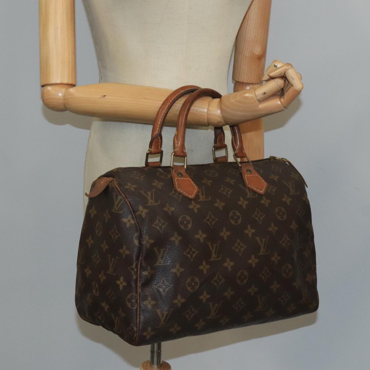 LOUIS VUITTON Monogram Speedy 30 Hand Bag M41526 LV Auth 96850