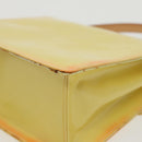 LOUIS VUITTON Monogram Vernis Spring Street Bag Lime Yellow M91068 Auth 96889-17