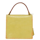 LOUIS VUITTON Monogram Vernis Spring Street Bag Lime Yellow M91068 Auth 96889-2