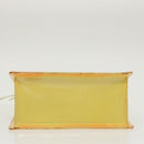LOUIS VUITTON Monogram Vernis Spring Street Bag Lime Yellow M91068 Auth 96889-5