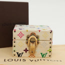 LOUIS VUITTON Monogram Multicolor Jewelry Box White LV Auth 96899A-12
