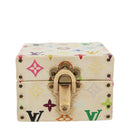 LOUIS VUITTON Monogram Multicolor Jewelry Box White LV Auth 96899A-13