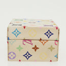 LOUIS VUITTON Monogram Multicolor Jewelry Box White LV Auth 96899A-4