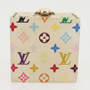 LOUIS VUITTON Monogram Multicolor Jewelry Box White LV Auth 96899A-6