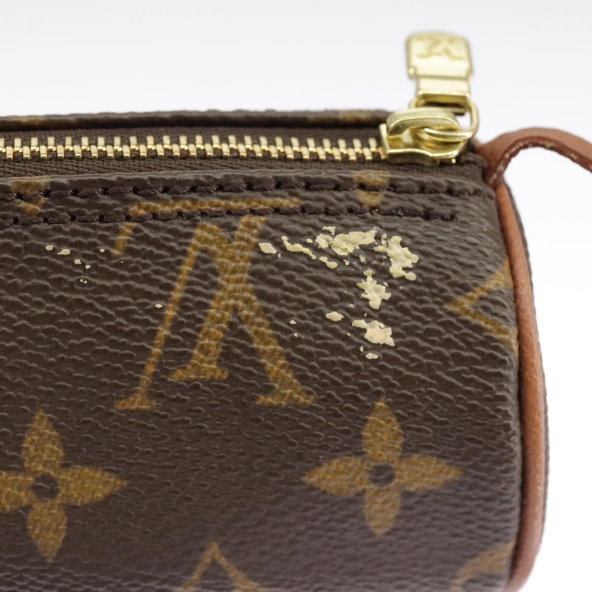 LOUIS VUITTON Monogram Papillon Pouch LV Auth 96902