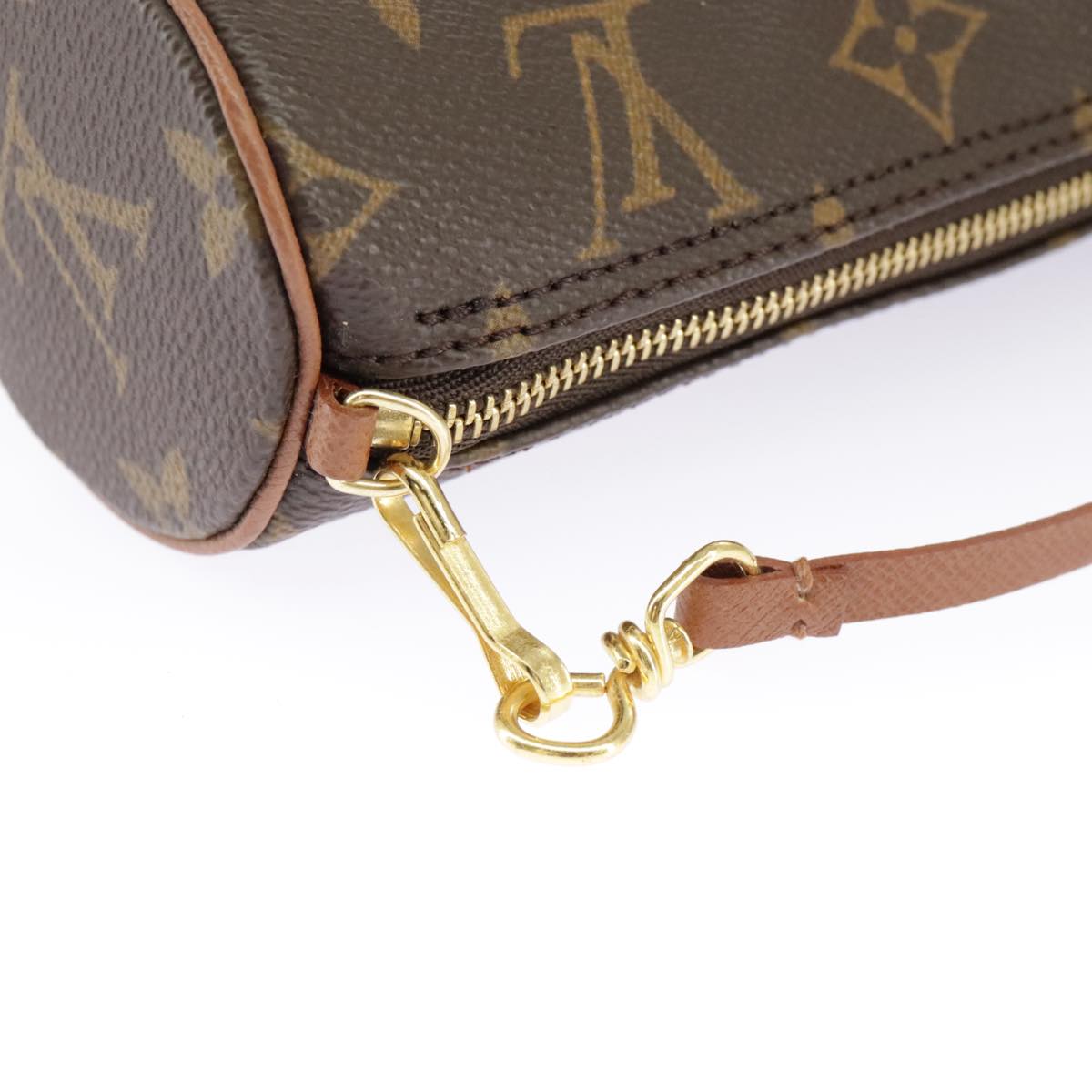 LOUIS VUITTON Monogram Papillon Pouch LV Auth 96902