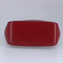 BURBERRY Nova Check Hand Bag Canvas Beige Red Auth 96916-5